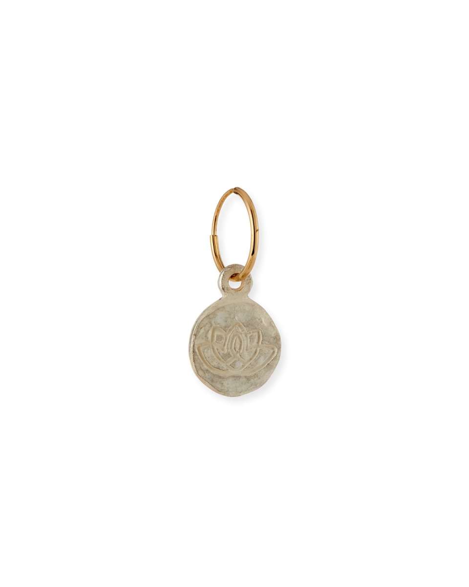 Sterling Silver and 18K Living Beauty Lotus Earring